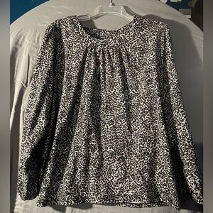 Leopard print blouse